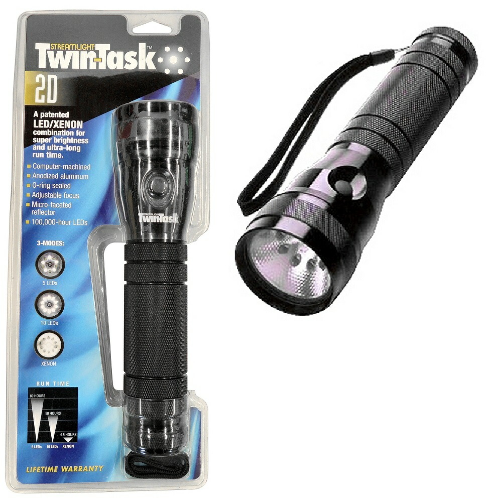 ストリームライト STREAMLIGHT 51001 TASKタクティカルライト TT-2D ブラック