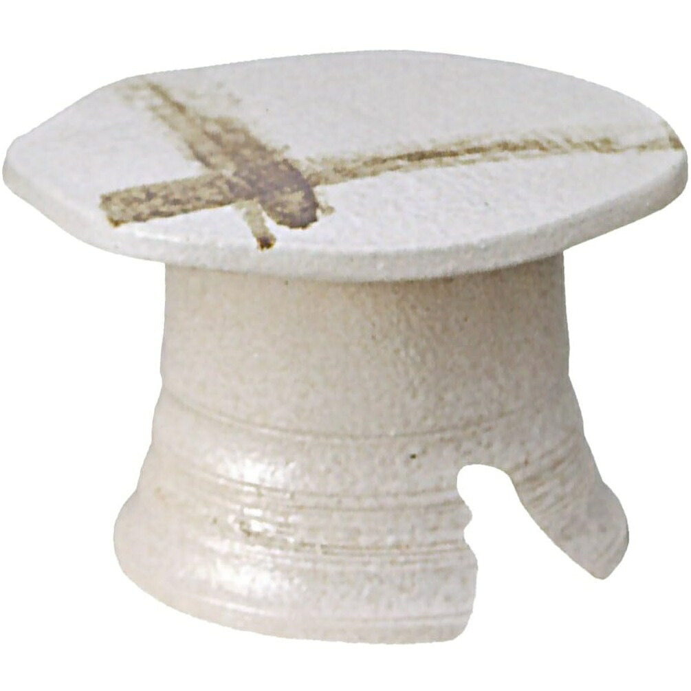信楽焼 フラワースタンド 花台 (白釉鉄線, 8号 (幅24.0cm×高さ17.5cm)|虹八-Kohya-