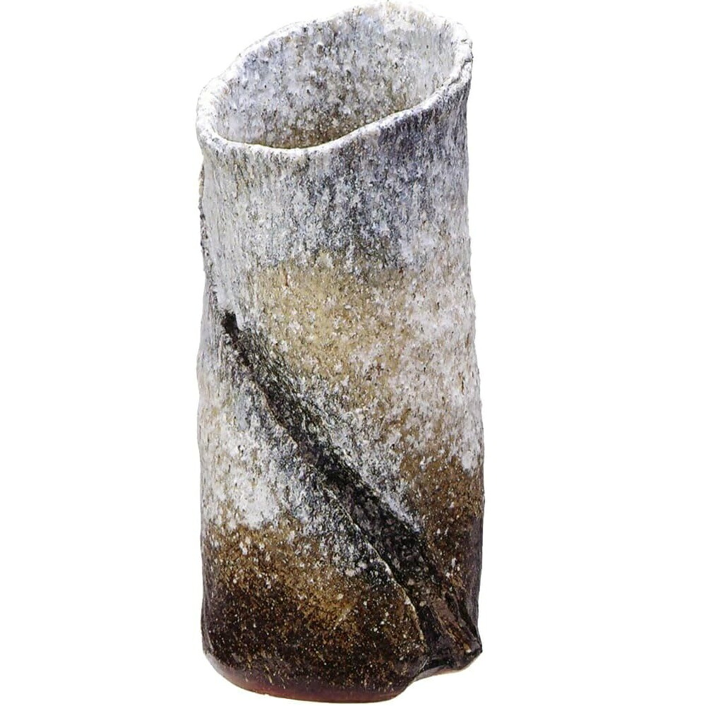 信楽焼 花器 白窯変ひねり花器・16号 27,720円