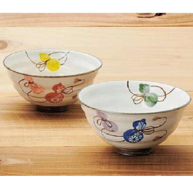 京焼・清水焼 嘉峰窯 六瓢 組飯碗