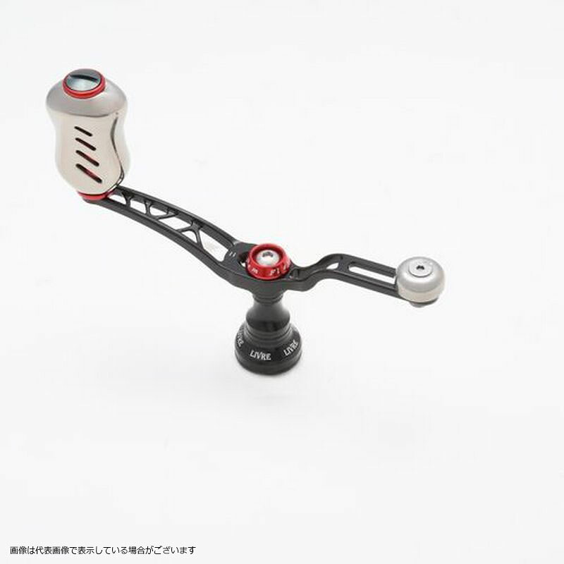 メガテック(LIVRE) ユニオン45-51 Finoノブ ダイワ用 (ブラックP+レッドG)
