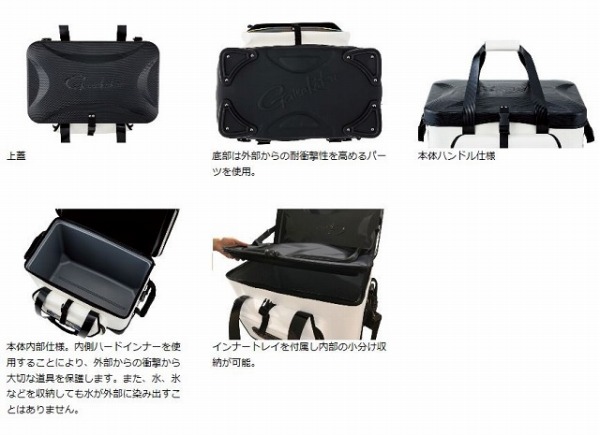 磯バック船バッグ ガマカツ ガマ磯クール チヌスペシャル Gb387 ブラック 32リットル