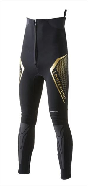 シマノ 鮎タイツ FI-500V リミテッドプロ タイツ 2.5 ブラックゴールド 2XLA｜釣具のキャスティング　店