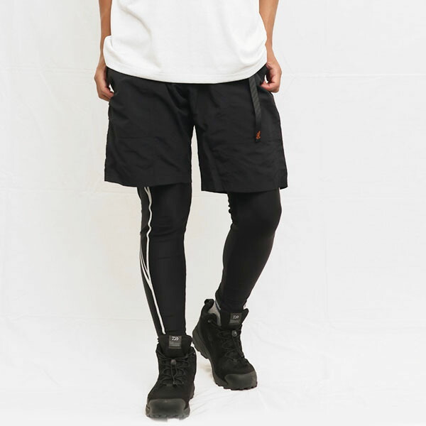 グラミチ ナイロンギアショーツ (NYLON GEAR SHORT) 鋳込み事あたらしい色合い 黒いこと S