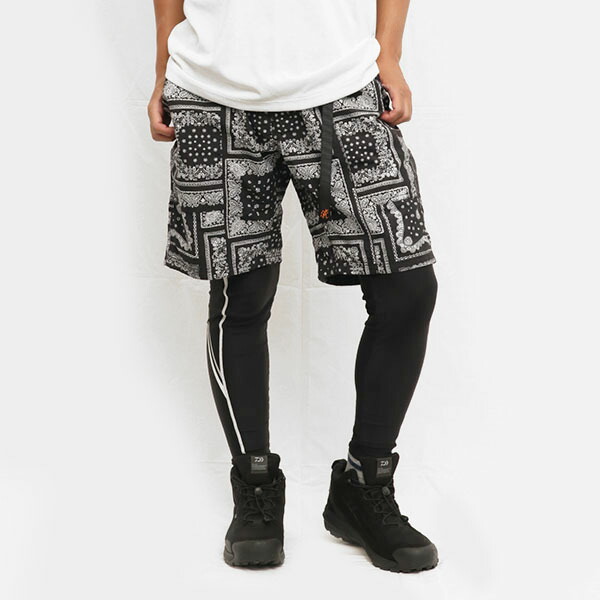 グラミチ ナイロンギアショーツ (NYLON GEAR SHORT) 鋳込み事あたらしい色合い バンダナ S