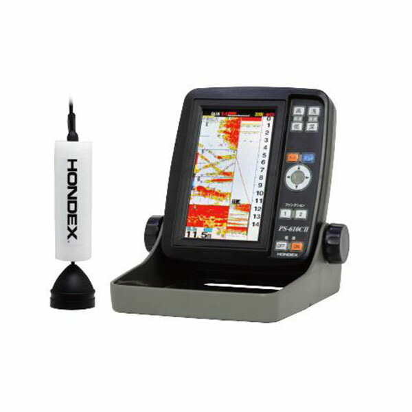 楽天市場】ホンデックス 魚探 ポータブルGPSプロッター魚探PS-611CN2ー