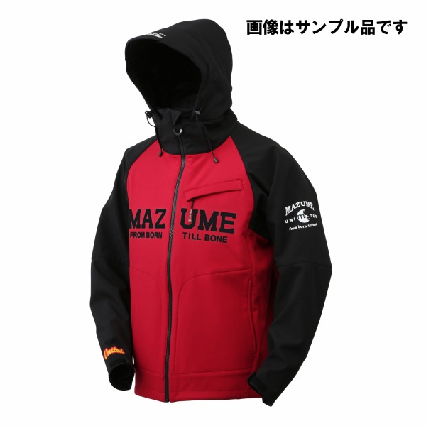 【訳あり】マズメ 防寒服アウター ウインドカットジャケット ダブル音の高低 黒いこと×赤いこと M 防寒着 防寒御召しもの