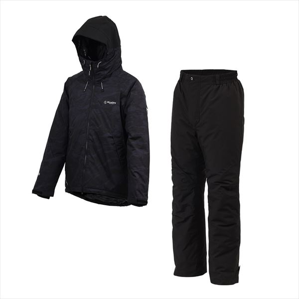 【特価】双進 リバレイ 防寒服アウター 6450 RL ストレッチウォームスーツ 黒いこと合鴨 LL