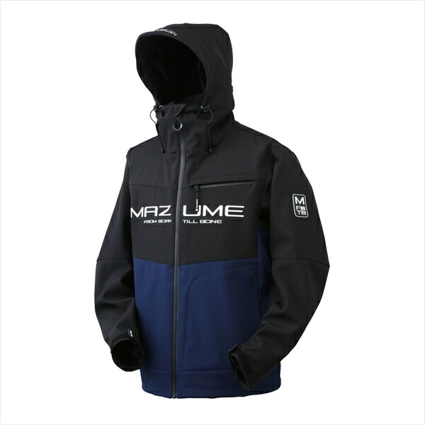 【訳あり】マズメ 防寒服アウター MZFW-799 mazume ウインドカットジャケット ダブル音の高低 黒いこと×米国海軍 M