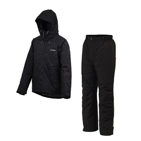 【特価】双進 防寒服アウター 6450 RL ストレッチウォームスーツ 黒いこと家鴨 L