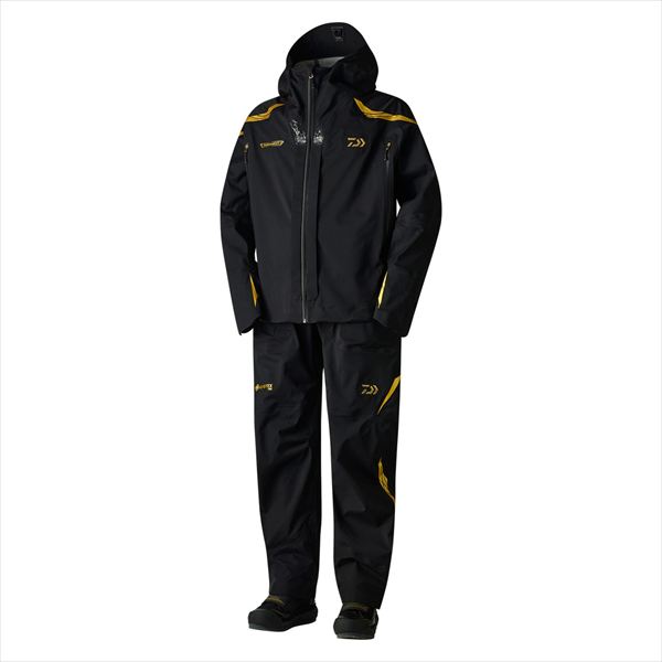 ダイワ レインウェア DR-1025T GORE-TEX PRO トーナメントコンビアップレインスーツ 黒いこと XL