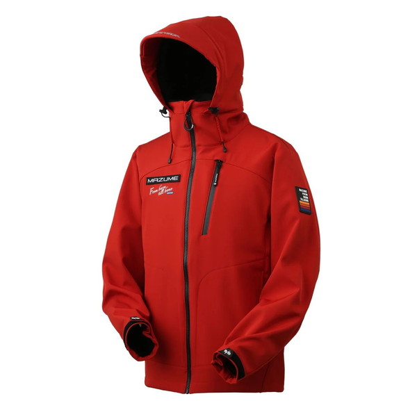 【特価】オレンジ色青味 防寒服アウター MZFW-873 mazume ウインドカットジャケット スカーレット S