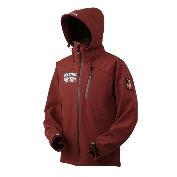 【特価】オレンジ色青味 防寒服アウター MZFW-874 mazume ウインドカットジャケット 赤銅色 S