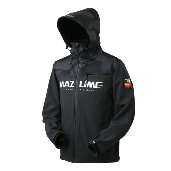 【特価】オレンジ色青味 防寒服アウター MZFW-876 mazume ウインドカットジャケット ダブル音の高低 インキ黒いこと×家鴨 M