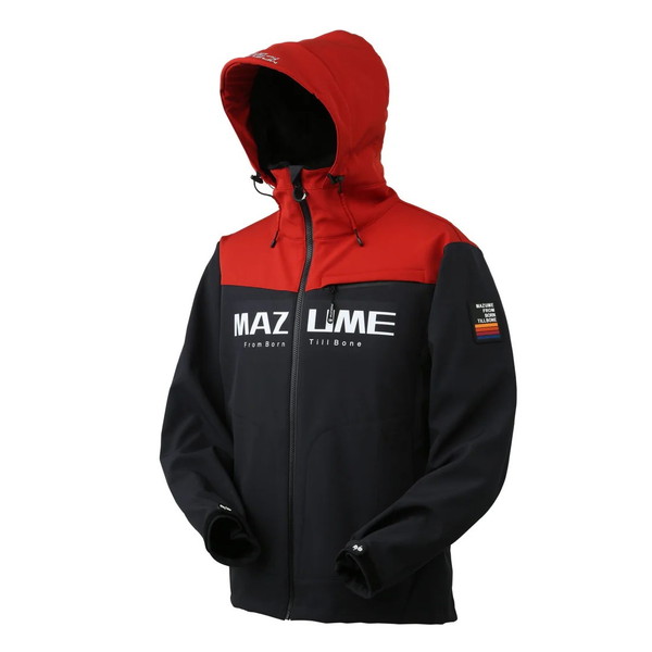 【特価】オレンジブルー 防寒服アウター MZFW-876 mazume ウインドカットジャケット ダブルトーン インクブラック×スカーレット M