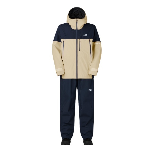 ダイワ レインウェア DR-1926 GORE-TEX バーサタイルレインスーツ ネイビークリームベージュ XL スポーツ・アウトドア-その他