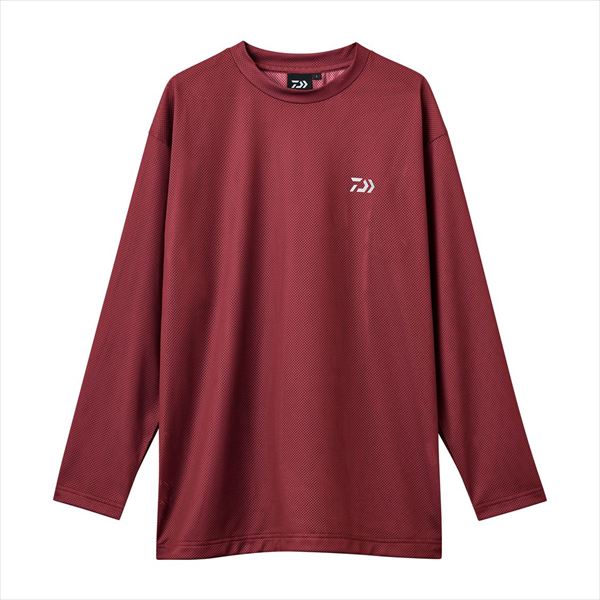 ダイワ ウェア DE-8626 ドライメッシュロングスリーブシャツ ボルドー 2XL