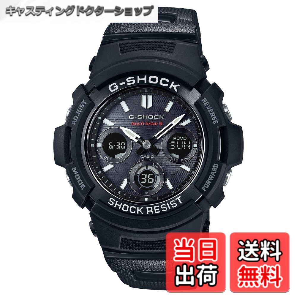 【貨物輸送無料】[カシオ] ウォッチ ジーショック 【国内置き目品】 電磁波ソーラー AWG-M100SBC-1AJF 黒いこと