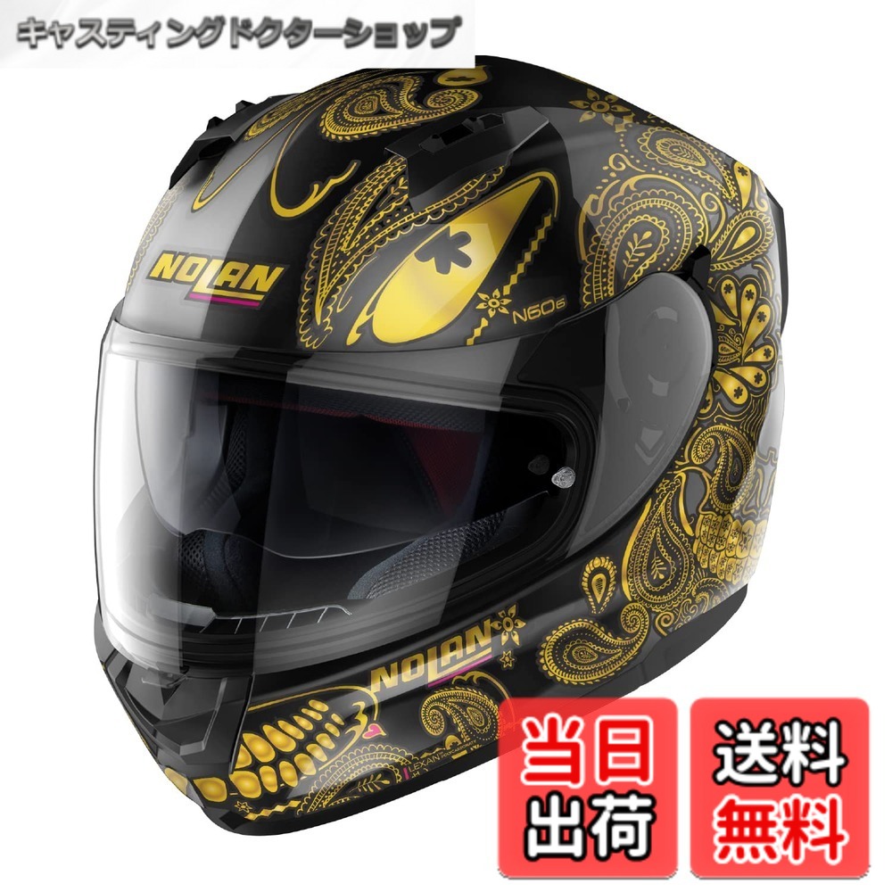 【貨物輸送無料】NOLAN(ノーラン) 自動二輪車 安全帽 盛りだくさん人間の顔 N60-6 RITUAL(ゴールド/66) XL大いさ(61-62糎) 33388
