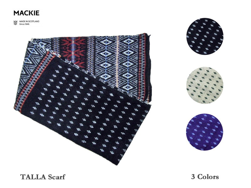 【Robert MACKIE】ロバート・マッキー Talla Scarf クラシックフェアアイル・マフラー｜ジェイスタジアム