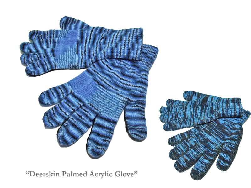 ＜ネコポス相応う＞【NEWBERRY KNITTING】ニューベリーニッティング Mens Deerskin Palmed Acrylic Glove ディアスキン・地球儀