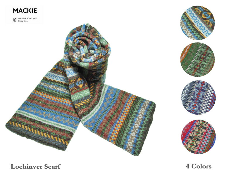 【Robert MACKIE】ロバート・マッキー Lochinver Scarf ジャカード・マフラー|ジェイスタジアム
