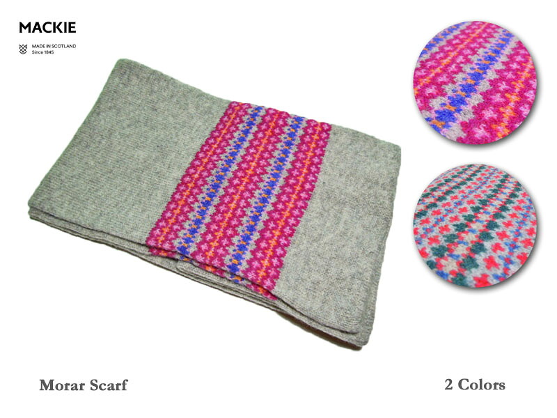 【Robert MACKIE】ロバート・マッキー Morar Scarf フェアアイル・マフラー|ジェイスタジアム