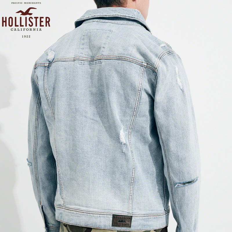 hollister men's denim jacket