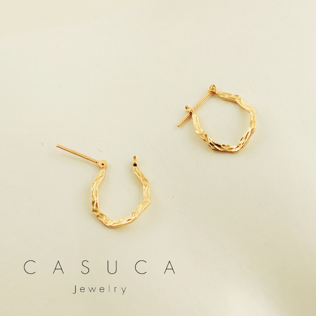 最低価格の ピアス ジュエリー フープピアス ゴールド CASUCA カスカ