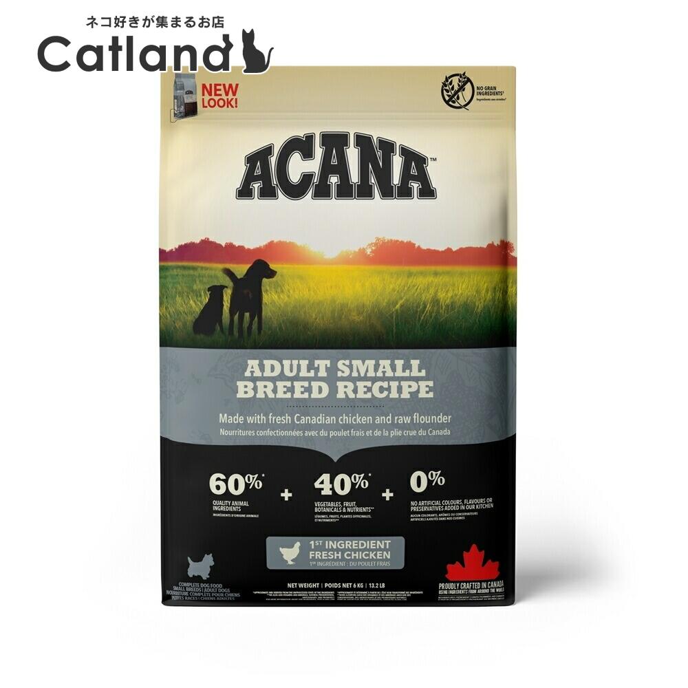 【アウトレット賞味期限印字不良】犬用 ドッグフード ACANA アカナ アダルトスモールブリードレシピ 6kg 穀類不使用 小型犬 プレミアムフード アカナ トランペッツ Trumpets [64992523602]