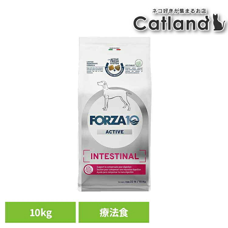 Forza10 インテスティナルアクティブ 並み並み 10kg 治療薬食 自然的 魚 アレルギー反応 土手っ腹 胃の腑 便 くだり腹 中粒 消化 犬 【B】