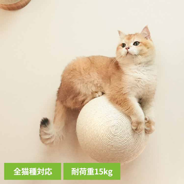 CATURN N18 キャターン爪研ぎボール MZ0001キャットウォーク キャットステップ 猫用品 ペット用品 猫家具 爪研ぎ 壁掛け ペット共生 猫部屋 賃貸おすすめ 長彩株式会社 【B】