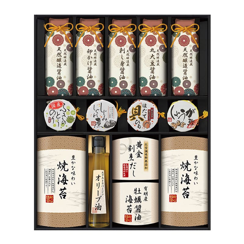 【伊賀越】天然醸造蔵仕込み和心詰合せ(GNF-BJ)調味料セット詰め合わせお返し法要御祝内祝