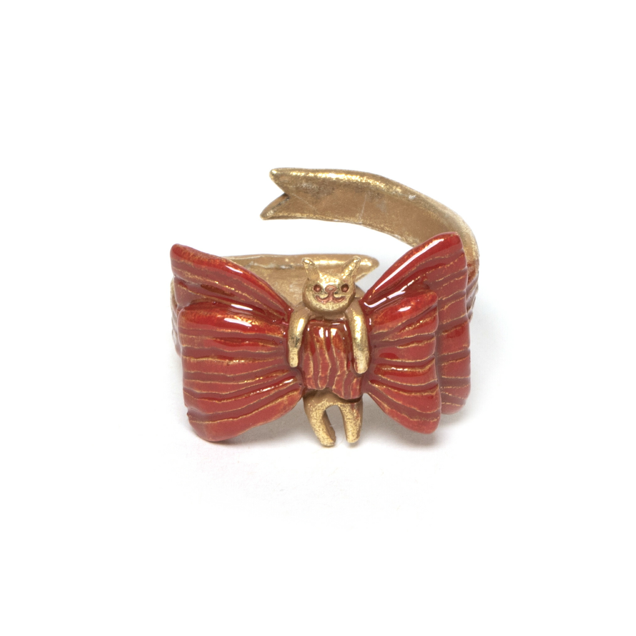 猫　シルバーアクセサリー　江口タツオ　ハンドメイド　オーダー　リング　指輪 猫 シルバーアクセサリー 江口タツオ ハンドメイド オーダー リング