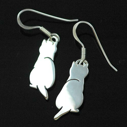 楽天市場】猫 シルバーピアスシルバーアクセサリー作家 江口