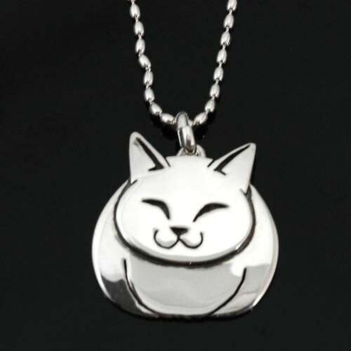 楽天市場】銀の猫 ネコペンダント シルバー925 Silver925