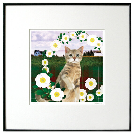 楽天市場】猫夢アート版画 猫の12星座シリーズ【猫 アートフレーム