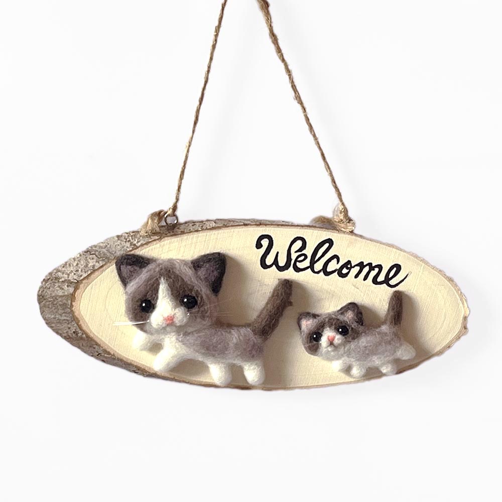 楽天市場】フェルトアートMaron 猫のフレーム「茶トラ・サバトラ