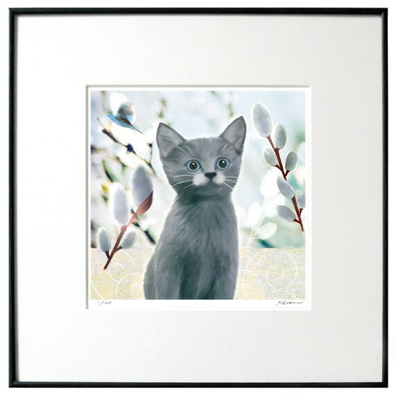 楽天市場】猫夢アート版画イーハトーヴシリーズ「すゞらん（鈴蘭