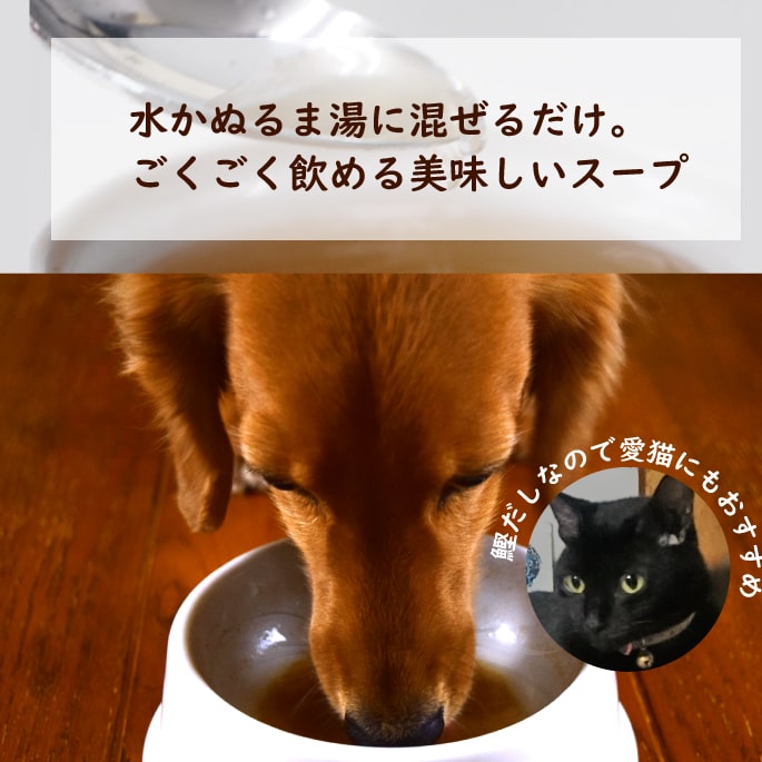 楽天市場 天然無添加手作りスープ 猫スープ 静岡県焼津鰹節 猫犬 手作り食 栄養補給 水分補給 補食 無添加 ペットフード ペット用品 A0051 愛猫 老猫にも 水分補給 粉末 常温商品 出汁 カツオ出汁 食物アレルギーに配慮して鶏肉不使用 キャットフード帝塚山