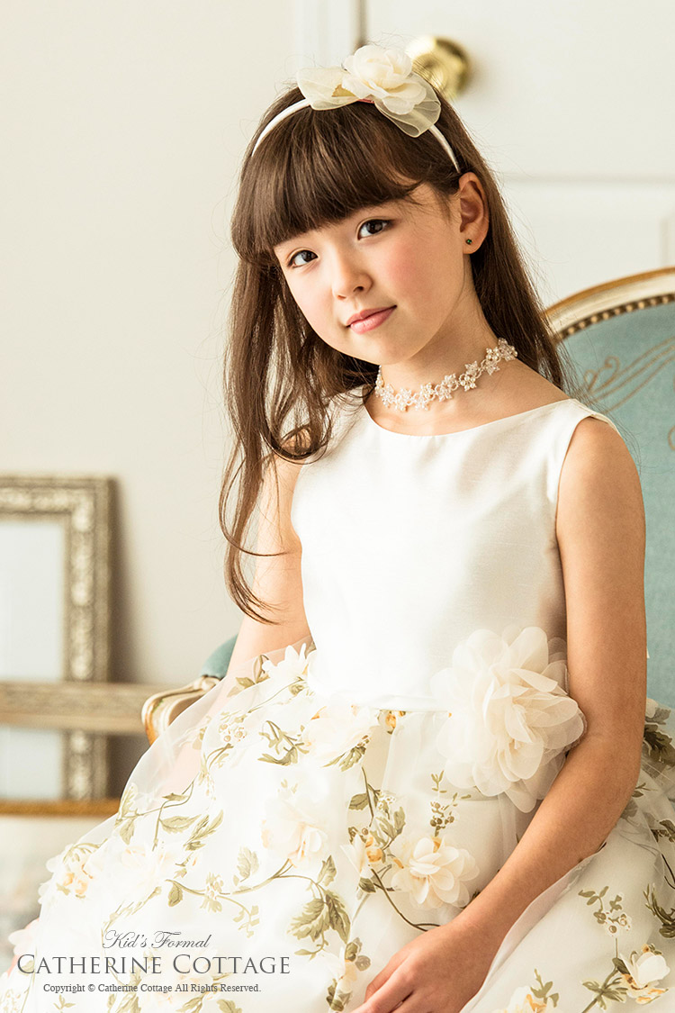 楽天市場 子供ドレス 子供ドレス 花プリントのオーガンジードレスクリスマス子供フォーマルドレス 子供フォーマル Tak キャサリンコテージ