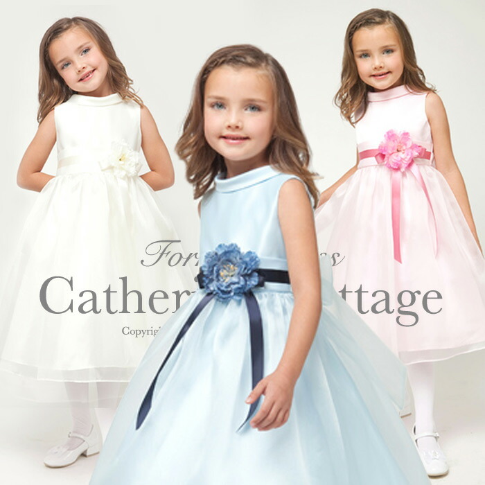 Catherine Cottage Kids Dress Children Dresses Ribbon Belt With Kids Dress Children Dresses Ribbon Belt With Large Corsage Wedding S Piano Recital