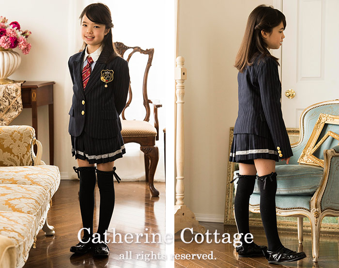 140cmのみ スーツ パーティードレス ５点セット スーツ 大量入荷大特価 卒業式 ジュニア スーツ 女の子 入学式 パニエ ストライプ スーツセット キッズ 小学校卒業 フォーマル グレー 紺 ネイビー ジュニア ガールズ 卒服 キャサリンコテージ Ts 12 キャサリン