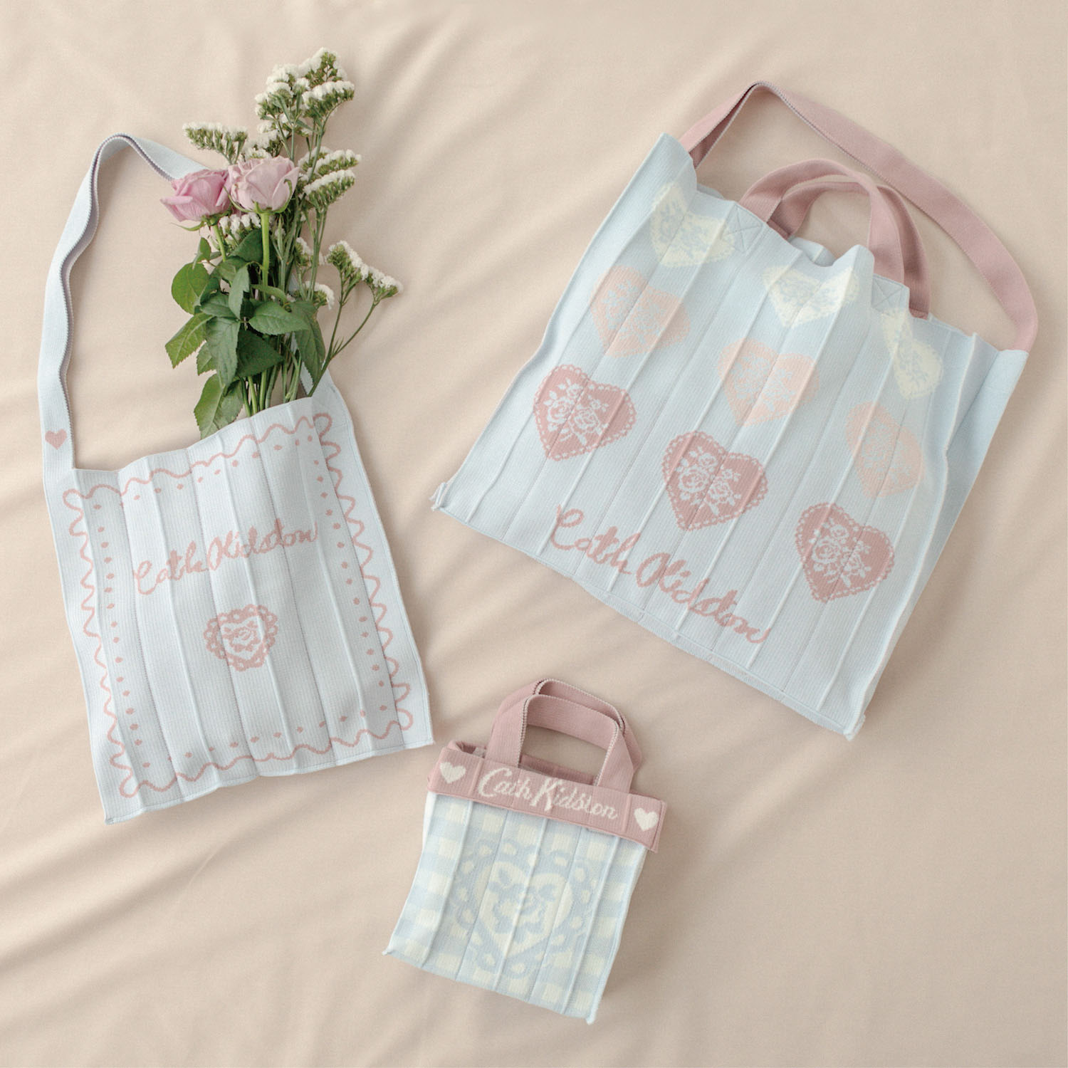 キャス キッドソン 公式 CK×KNT365 Knitty Swiggle Border Rose 