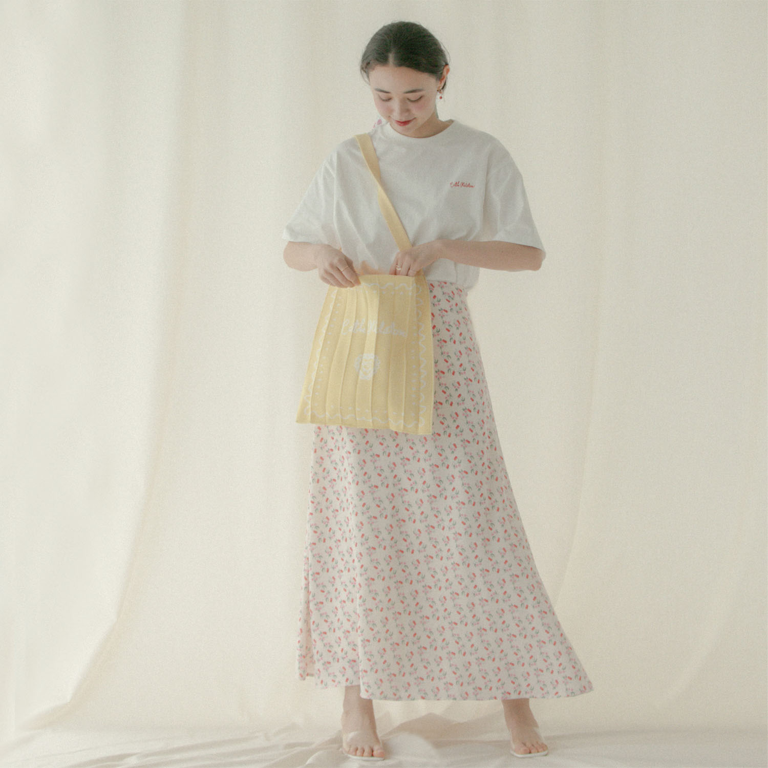 CK×KNT365 Knitty Swiggle Border Rose CK × KNT365 Knitty Swiggle Border Rose | Cath Kidston 日本