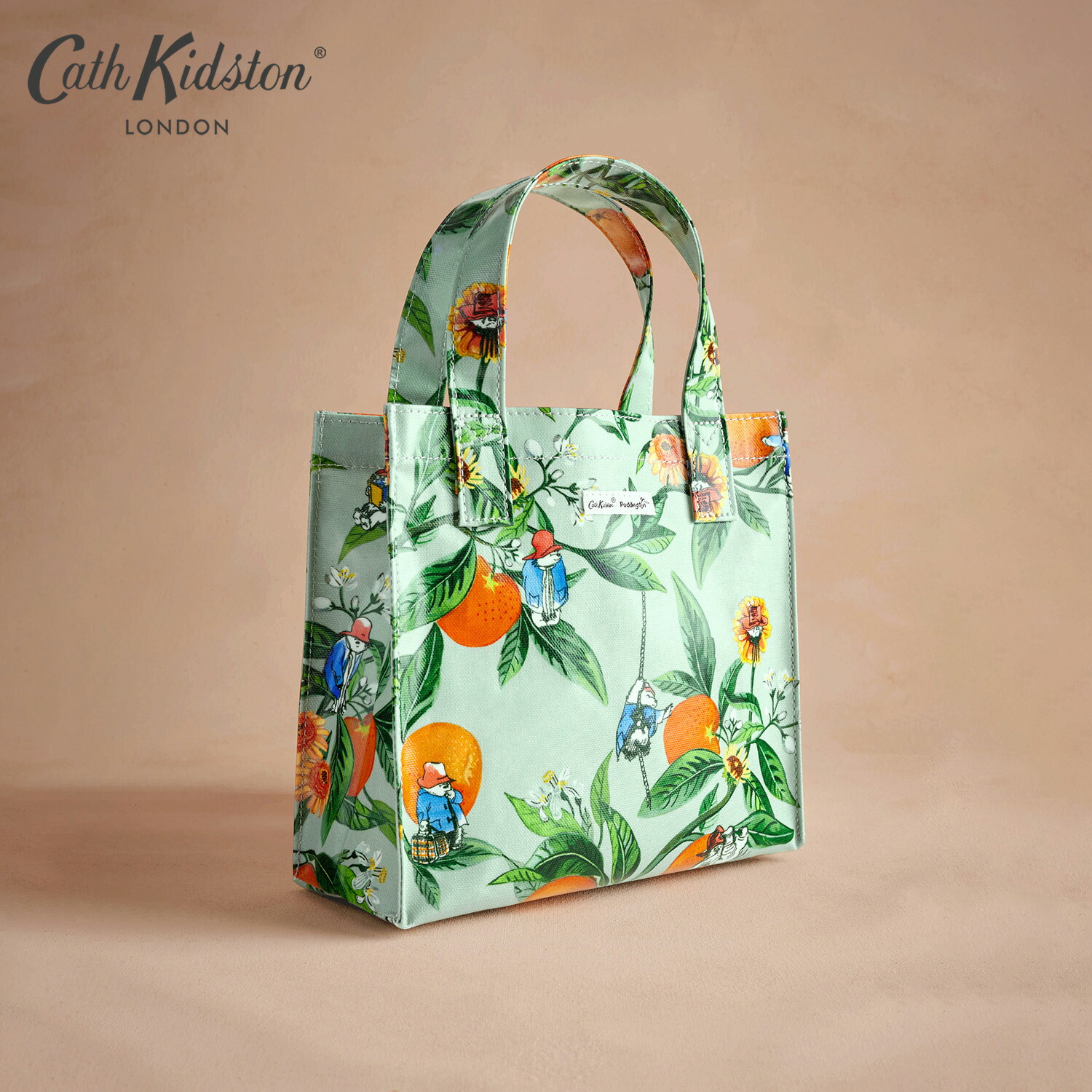 コラボ ★Cath Kidston x パディントン★チェックPVCトート★ コラボ ☆Cath Kidston x パディントン☆チェックPVCトート