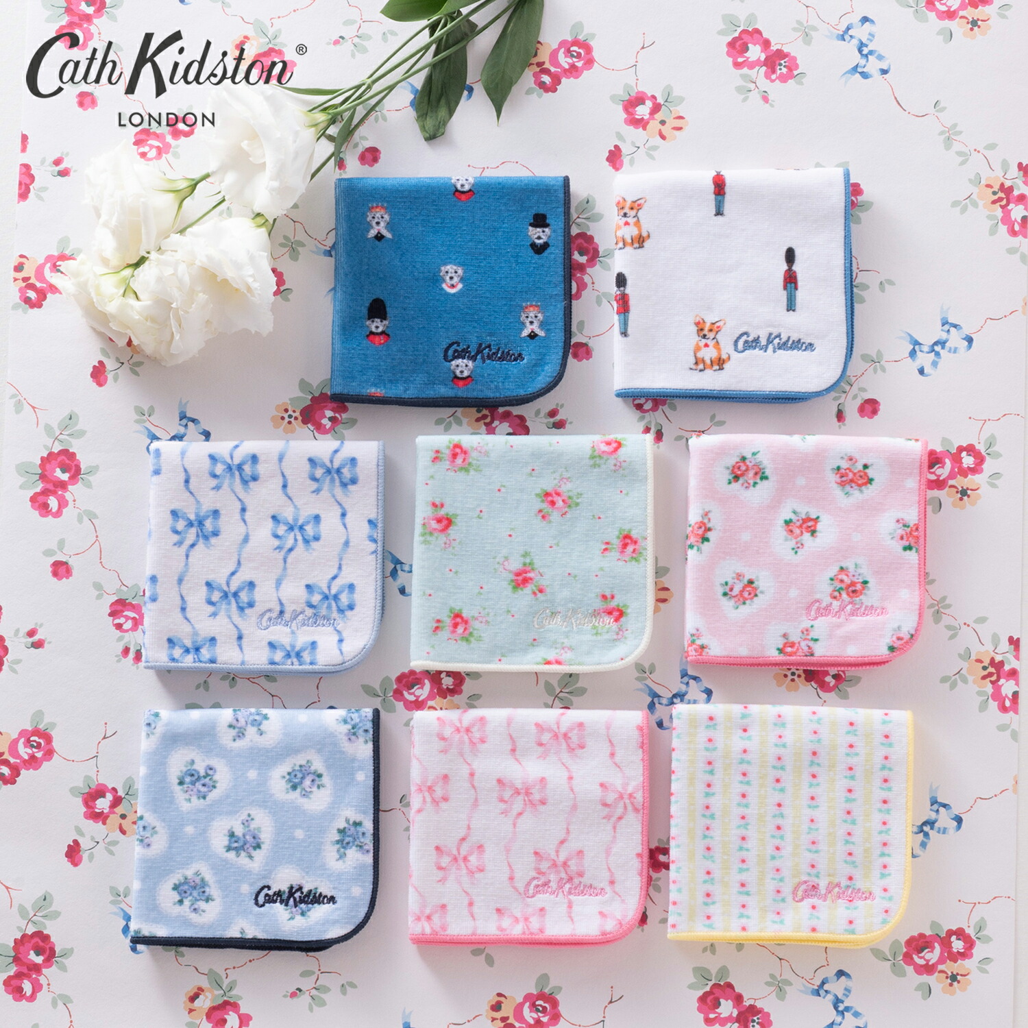 キャスキッドソン　ティータオルセット　生地としても ティータオルセット 2PK | Cath Kidston 日本公式オンラインストア