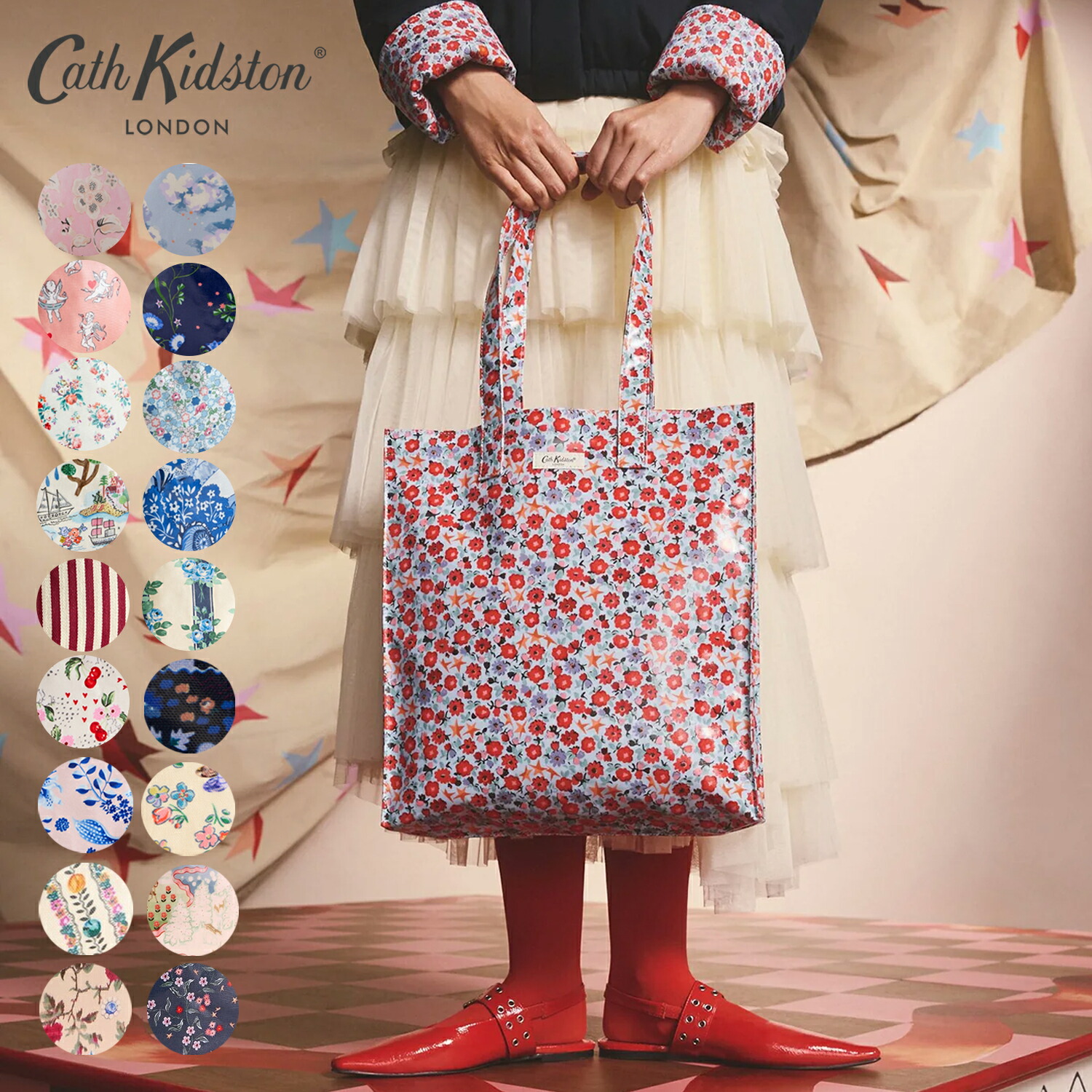 楽天市場】キャス キッドソン 公式 ラージ フォルダウェイ トート Cats