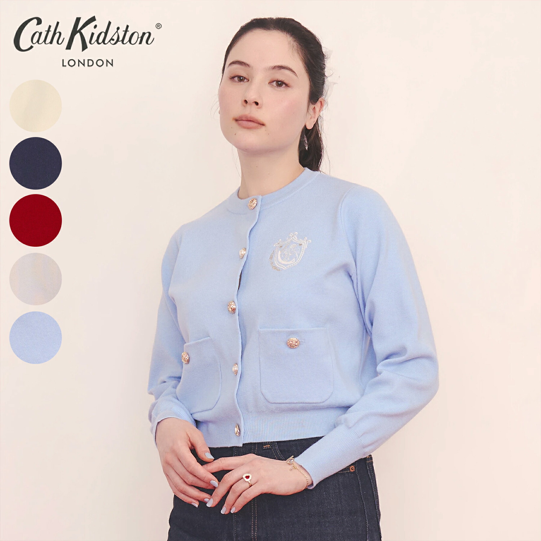 キャス キッドソン 公式 刺繍ニットカーディガンジャケット Love Notes / レディース キャスキッドソン Cath Kidston n260220 9,240円