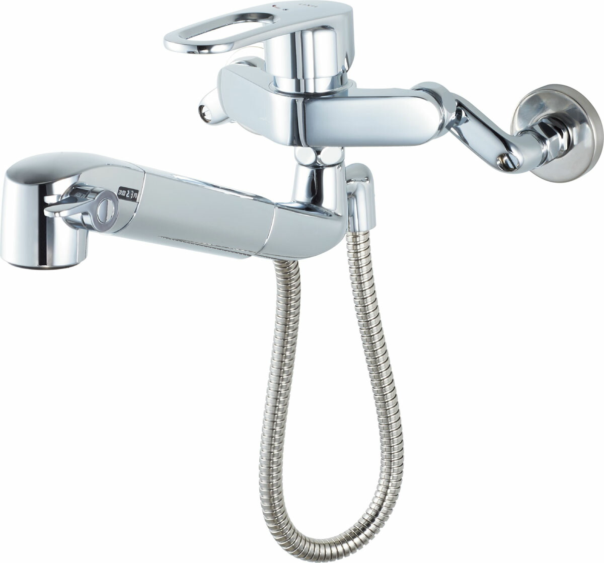 LIXIL リクシル【JF-AH437SYZA(JW)】 オールインワン 浄水器内蔵型 シングル生き肝 練り合わせる水栓 壁付手合い お手々シャワー 原則として地用 吐水口長さ228粍